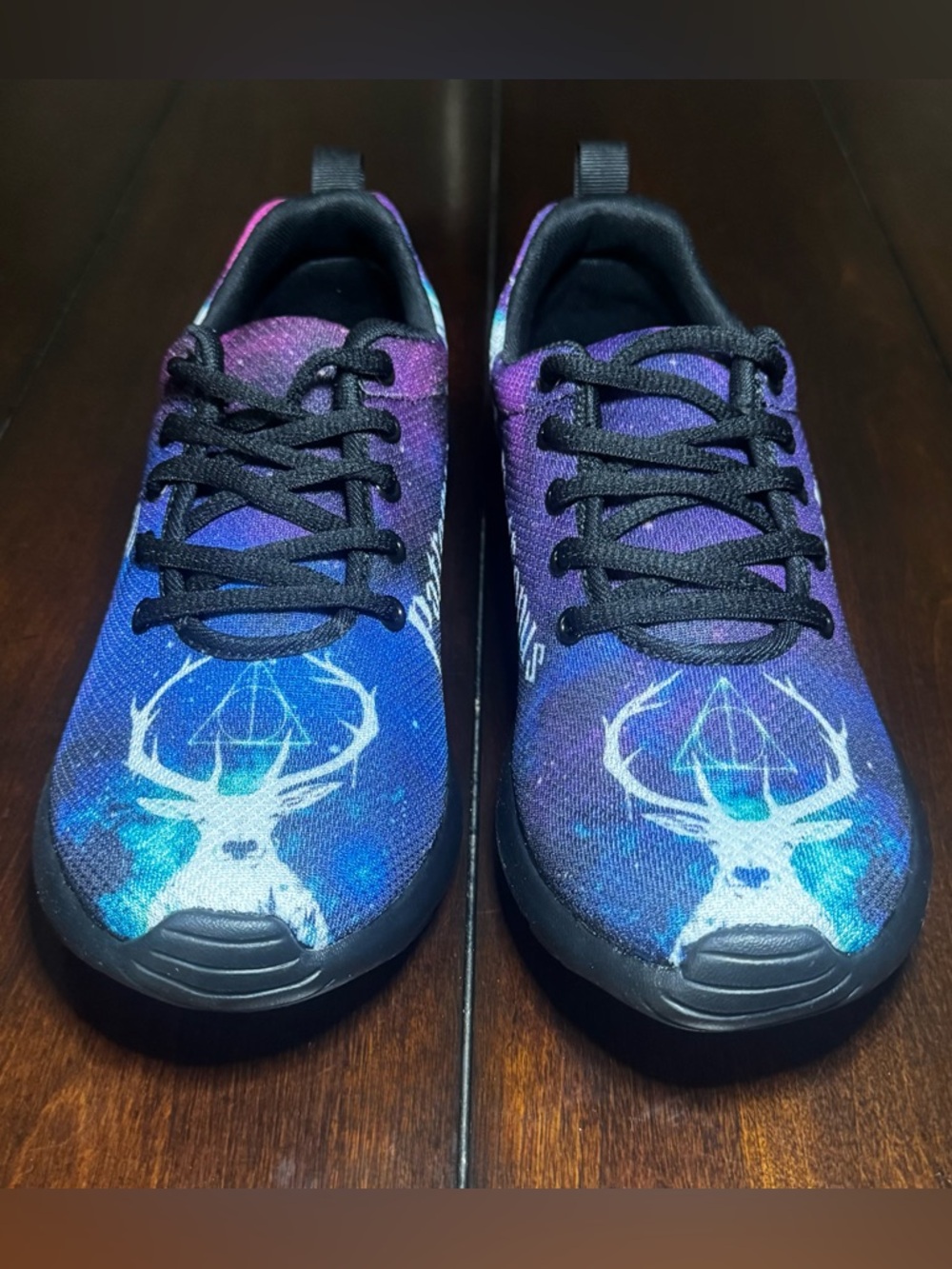 NIB Harry Potter Themed Galaxy Sneakers in Blue & Purple - Picture 2 of 8
